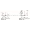 80 m / mnt. Kecepatan tinggi keel roll forming machine tanpa henti memotong